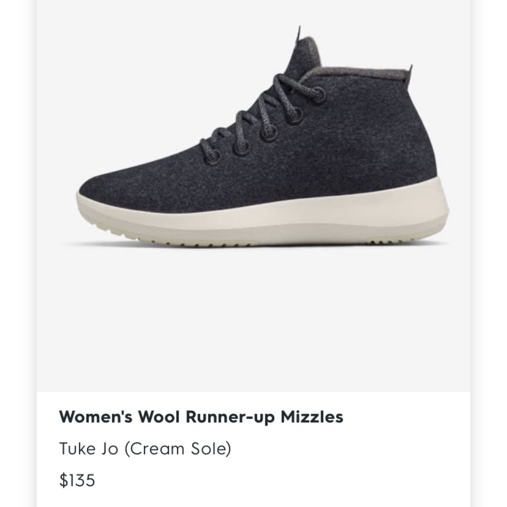 BRAND NEW high top wool all birds